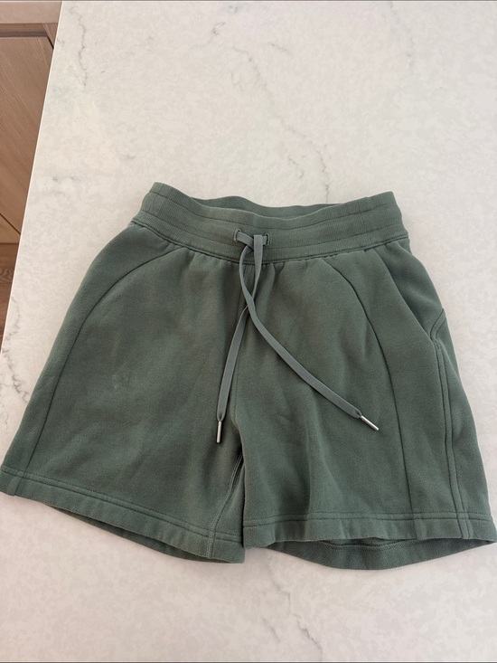 lululemon athletica Pants - Lululemon Relaxed Olive Green Drawstring Athletic Sage Shorts
